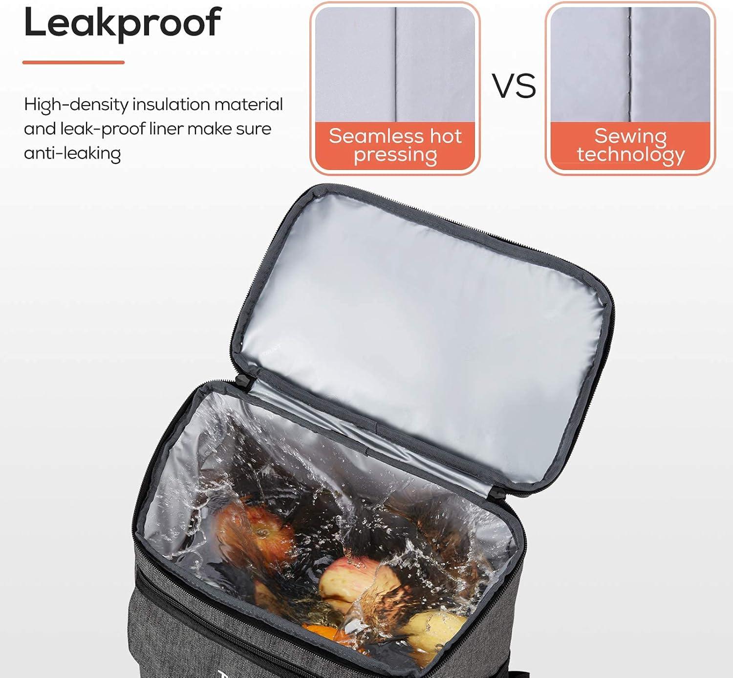 imageTOURIT Backpack Cooler Leak Proof 28 Cans Cooler Backpack Insulated Waterproof Cooler for Men and Women Picnic Hiking Work Trip