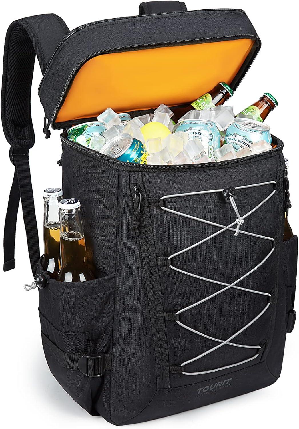 imageTOURIT Backpack Cooler Leakproof Insulated Cooler Backpack Large Capacity Lightweight Soft Cooler Bag for Men Women to Picnics Camping Hiking Beach Park or Day Trips