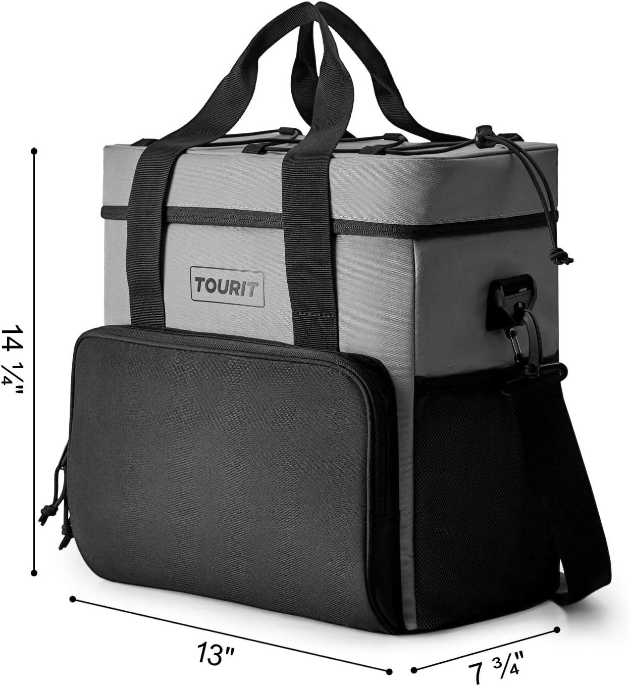 imageTOURIT Cooler Bag 243546Can Insulated Soft Cooler Portable Cooler Bag 1462432L Large Lunch Cooler for Picnic Beach Work Trip02Grey