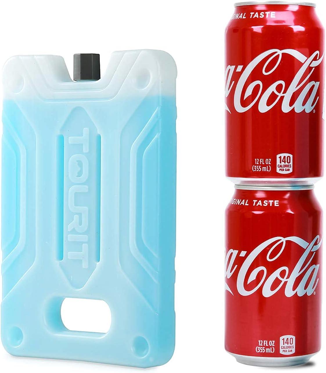 imageTOURIT Ice Pack for Lunch Box875 x 55Reusable Long Lasting for Lunch and Cooler BagCamping Beach Picnics Fishing and More2 PackBlue