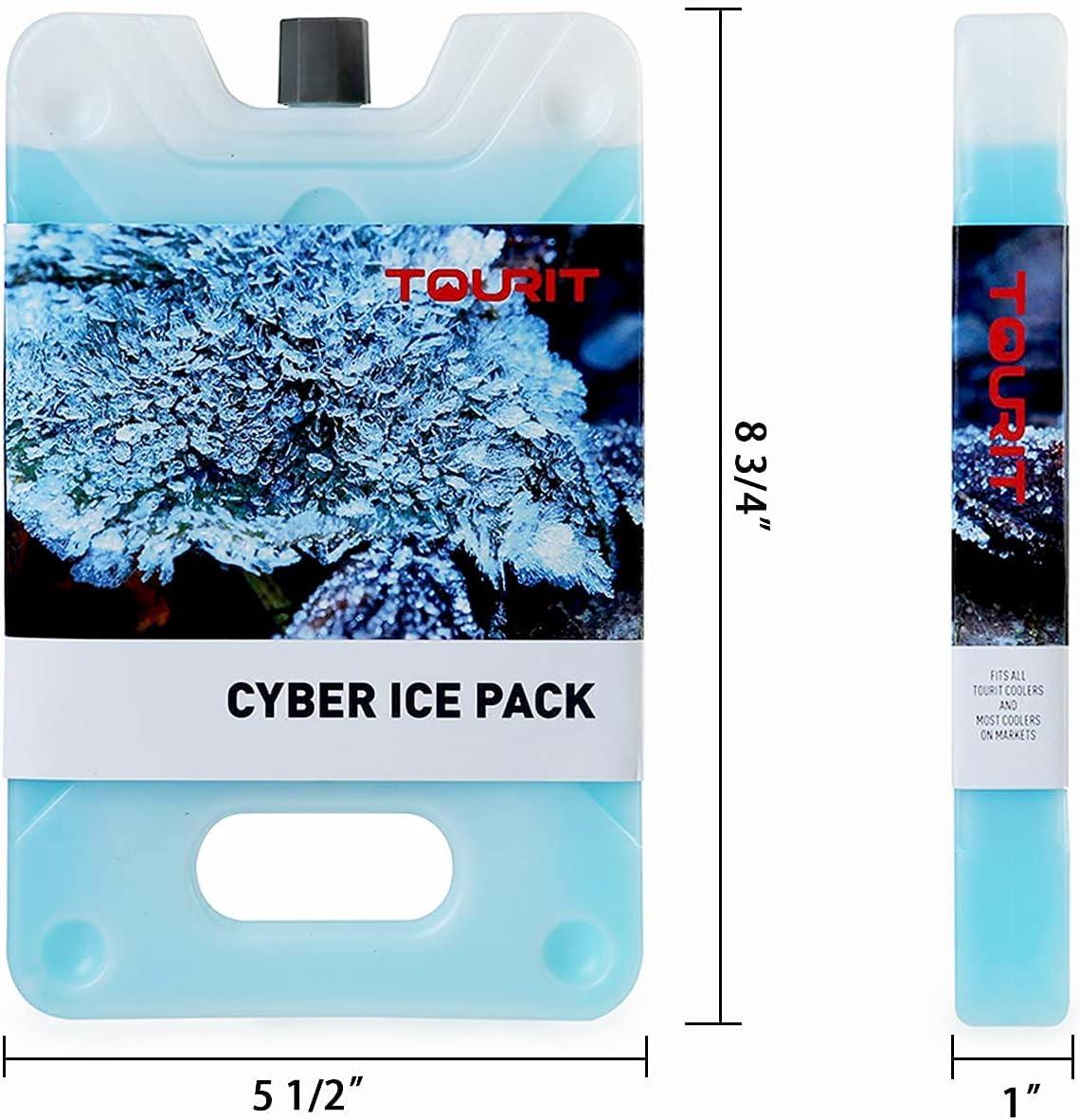 imageTOURIT Ice Pack for Lunch Box875 x 55Reusable Long Lasting for Lunch and Cooler BagCamping Beach Picnics Fishing and More2 PackBlue
