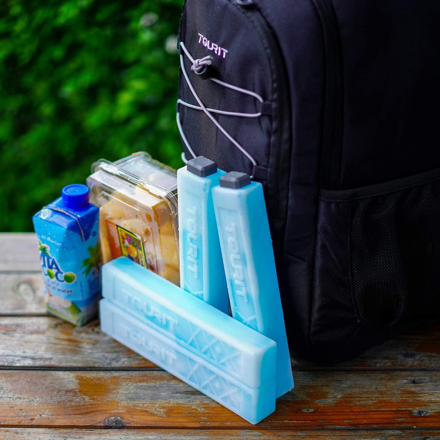 imageTOURIT Ice Packs for Coolers Reusable Long Lasting Freezer Packs for Lunch BagsBoxes Cooler BackpackBlue