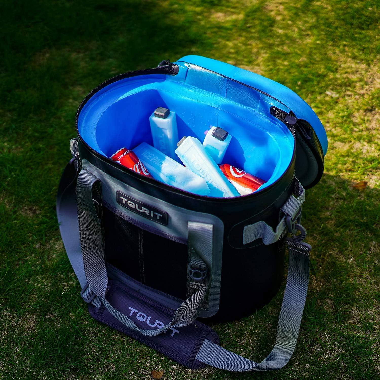 imageTOURIT Ice Packs for Coolers Reusable Long Lasting Freezer Packs for Lunch BagsBoxes Cooler BackpackBlue