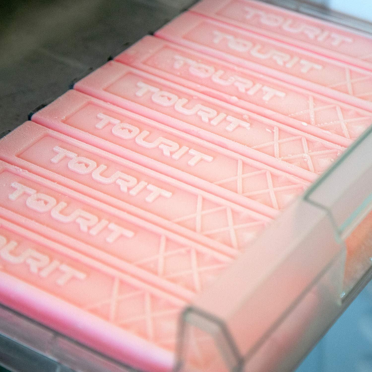 imageTOURIT Ice Packs for Coolers Reusable Long Lasting Freezer Packs for Lunch BagsBoxes Cooler BackpackRed