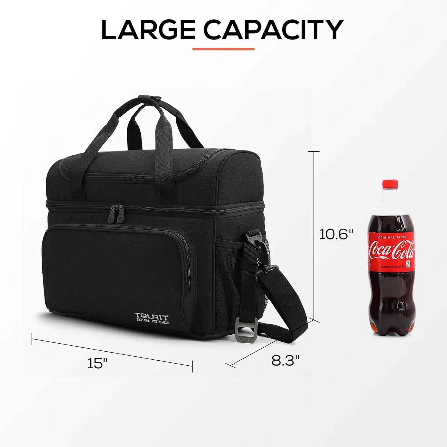 imageTOURIT Insulated Cooler Bag 3036Can Soft Sided Lunch Cooler 2228L for Men Women to Travel Picnic Camping Beach Work