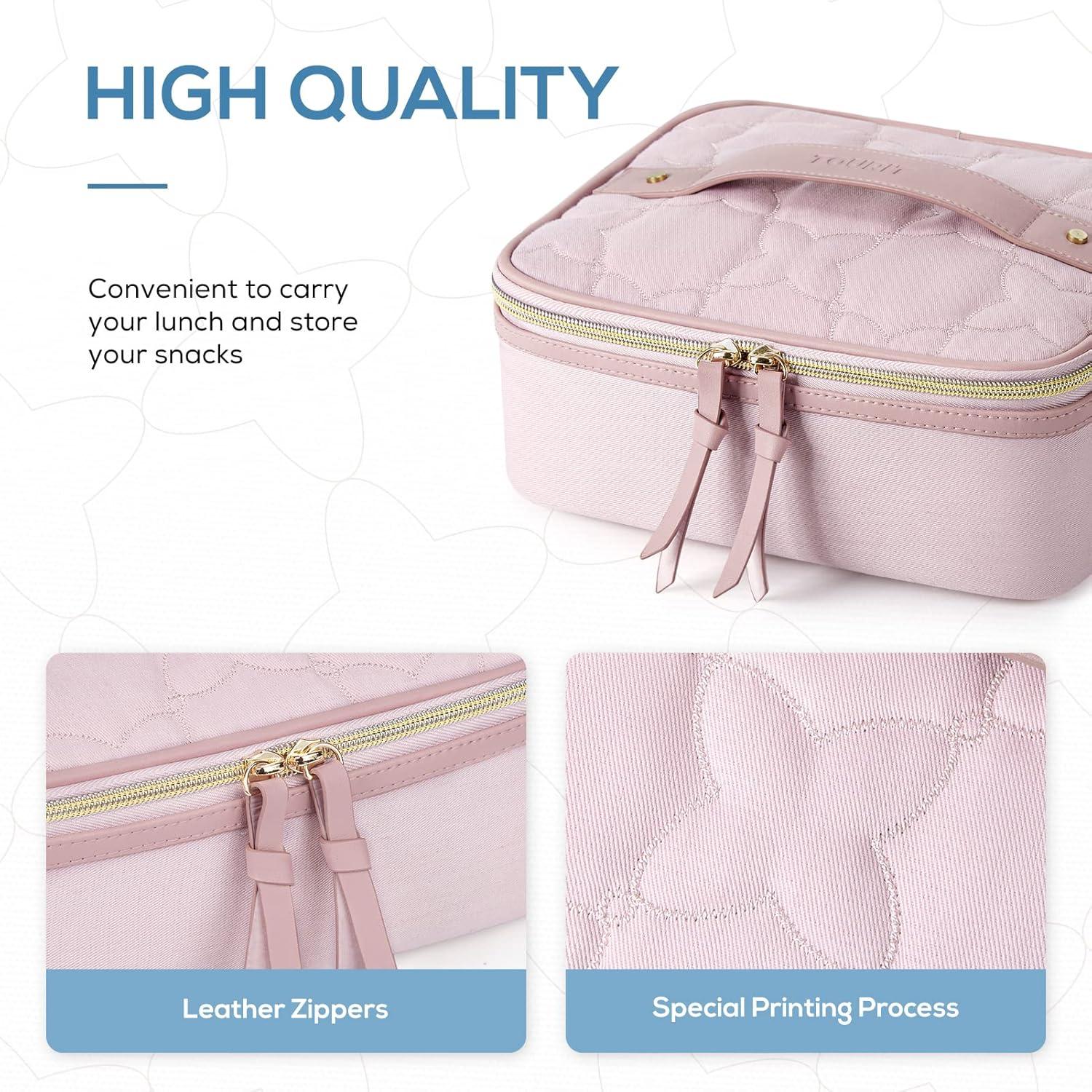 imageTOURIT Lunch Bag Women Insulated Portable Food Containers Small Lunch Box for Office Work PicnicPink
