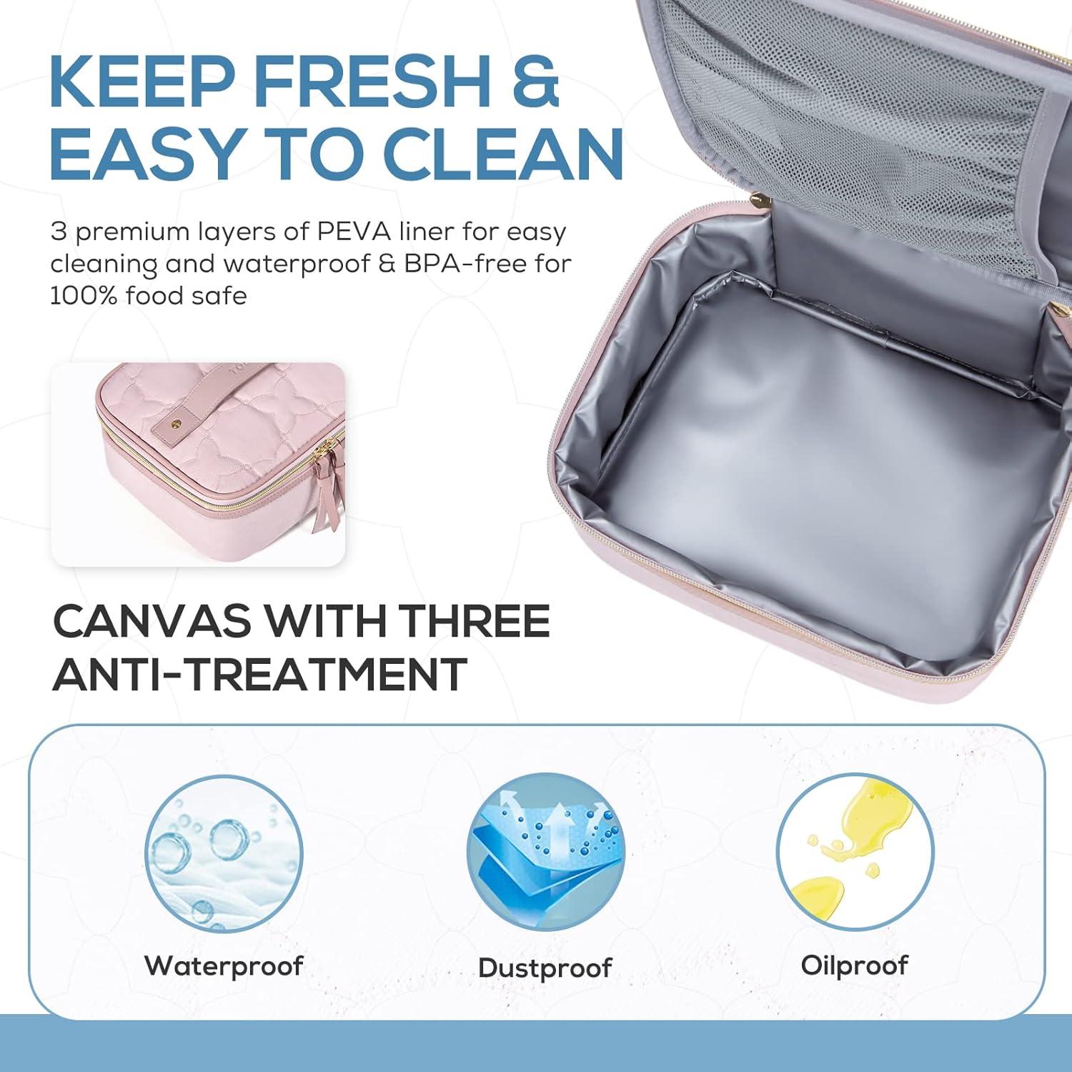 imageTOURIT Lunch Bag Women Insulated Portable Food Containers Small Lunch Box for Office Work PicnicPink