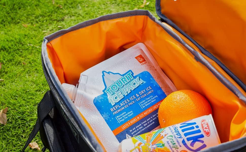 imageTOURIT Reusable Ice Pack for Coolers Long Lasting Cooler Ice Packs for Cooler Bag Lunch BagsBoxes Cooler Backpacks Freezer Packs for Coolers01 5 Pack Lunch Box Size