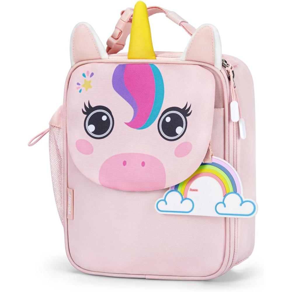 imageTOURIT Kids Lunch Box Insulated Lunch Bag for Kids with Water Bottle Holder Waterresistant Lightweight Lunch Tote Bag for Boys Girls to School PicnicsUnicornUnicorn