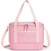 imageTOURIT 12L Carry Out Soft Cooler Insulated Travel Bag Lunch Cooler for Outdoor Camping Picnic TravelPink