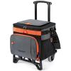 imageTOURIT 50Can Collapsible Rolling Cooler Leakproof Insulated Soft Cooling Bag with Wheels and AllTerrain Cart for Beach Camping Patio Travel Outdoor Ball FieldsA2Dark Gray