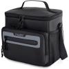 imageTOURIT Large Lunch Bag 14L Insulated Lunch Box Lunch Cooler for Men Women Work BlackYBlack