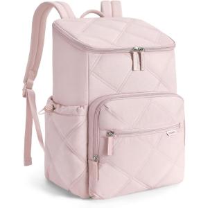 TOURIT Insulated Backpack Cooler: 30 Cans Waterproof Leakproof Soft Cooler Bag Beach Travel Picnic Camping(Pink)