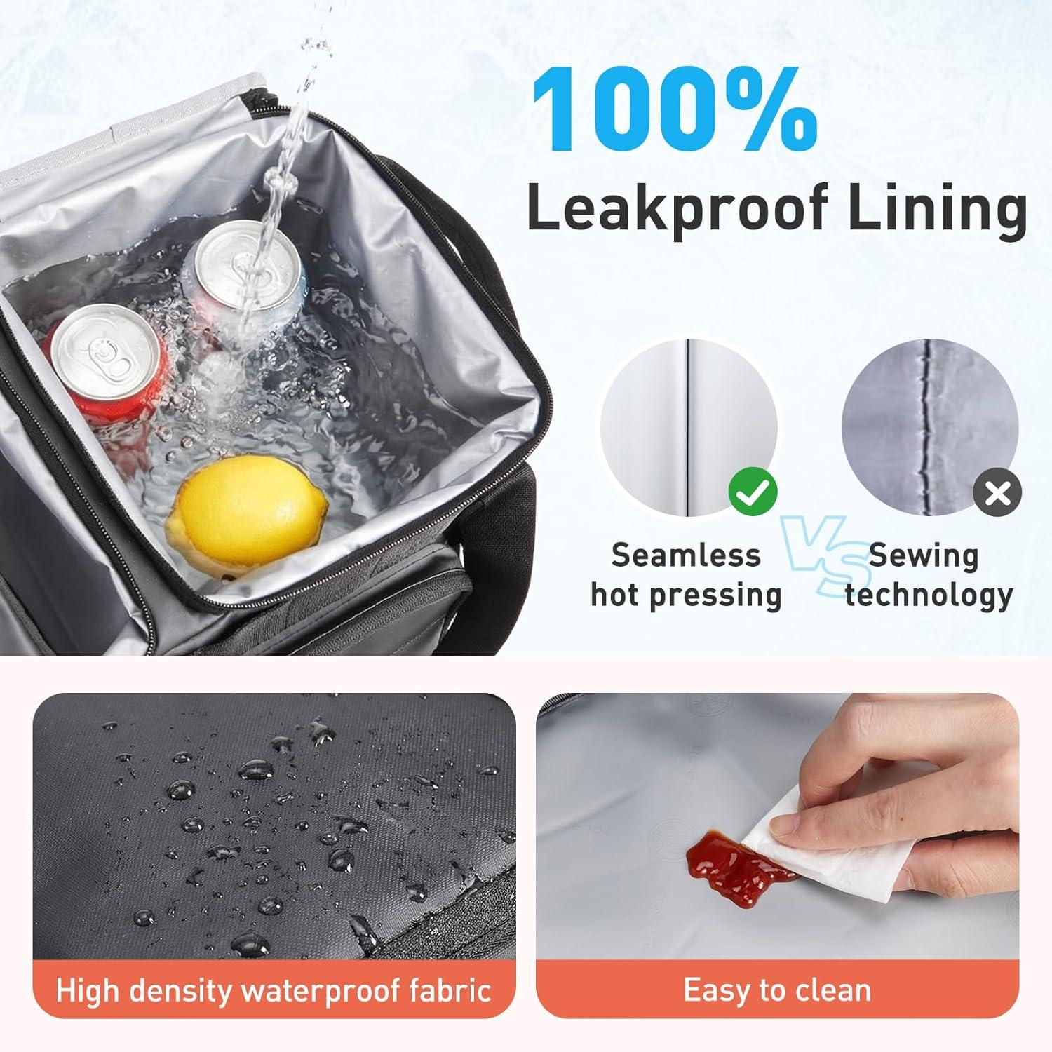 image:imageTOURIT 2Zone Soft Cooler Bag 3048Cans Dry amp Wet Insulated Beach Cooler Lunch Bag Leakproof Ice Chest for Camping Picnic Hiking TravelForest Green