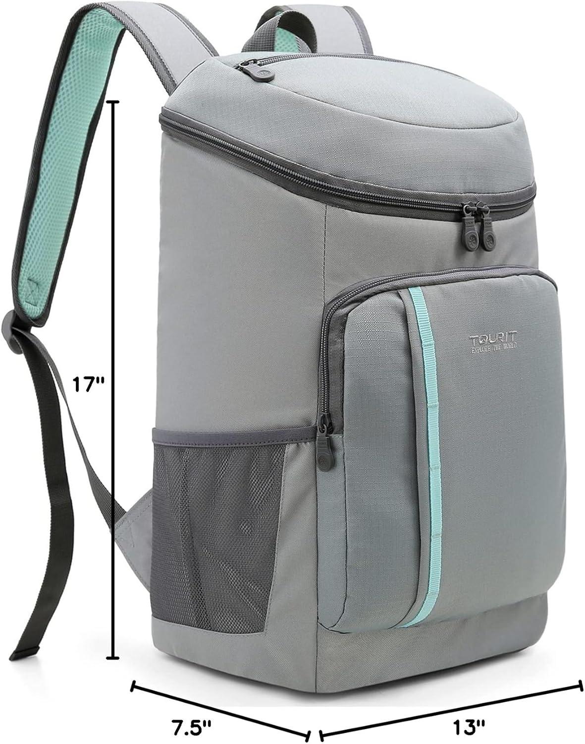 image:imageTOURIT Cooler Backpack Lightweight Insulated Backpack Cooler LeakProof for Men and Women Sports Fan Coolers01Grey