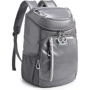 TOURIT Cooler Backpack Lightweight Insulated Backpack Cooler Leak-Proof for Men and Women, Sports Fan Coolers(02-Light Gray)